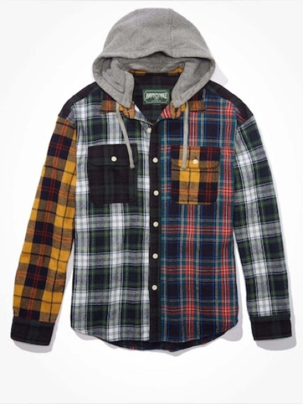 American Eagle Heavyweight Flannel with Removable Hood size XL